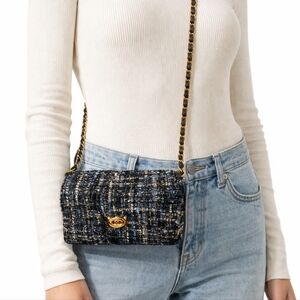 bebe Tweed Crossbody Bag.